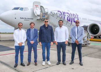 Arajet recibe su aeronave 14 “salto de Jimenoa” y refuerza su compromiso con el turismo sostenible y la economía dominicana